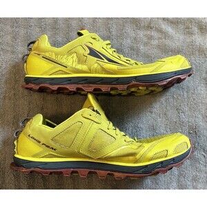 Altra Lone Peak 4.5 Trail Running Shoe Lime/Red Mens Size 10.5 AL0A4PE5312